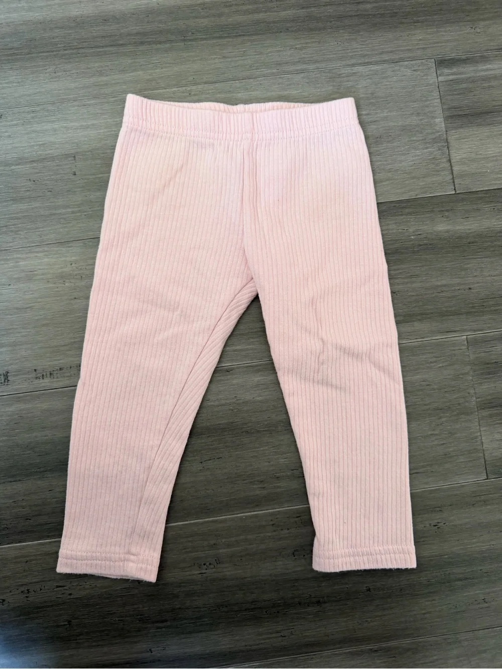 Carter's Pastel Pink Ribbed Stretch Leggings